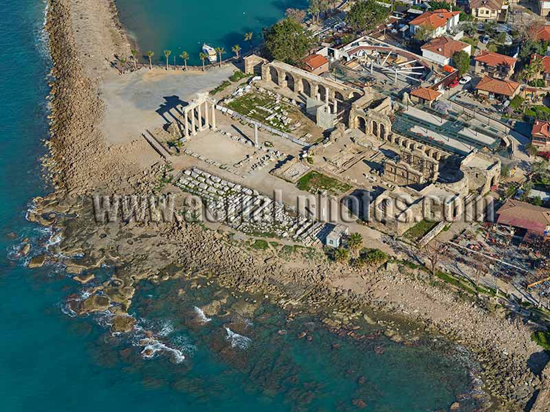AERIAL VIEW photo of Apollon Temple, Turkey.