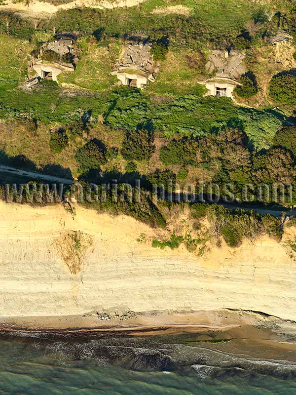 AERIAL VIEW photo of Cape of Rodon in Albania.