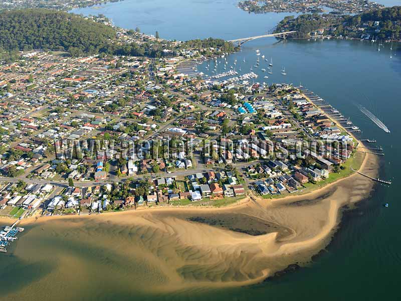 AERIAL VIEW photo of Booker Bay, New South Wales, Australia.