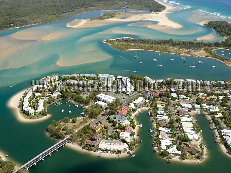 AERIAL VIEW photo of Noosa Heads, Queensland, Australia.