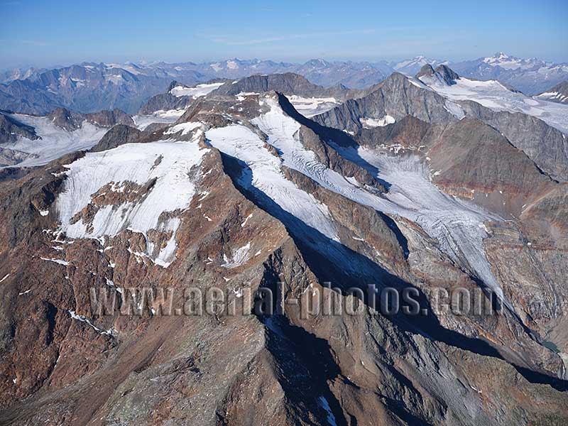 Aerial photo of Wilder Pfaff in Tyrol, Austria. Luftaufnahme, luftbild, Österreich