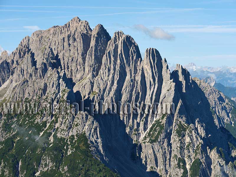Aerial photo of Spitzkofel, Austria. Luftaufnahme, luftbild, Tirol, Österreich.