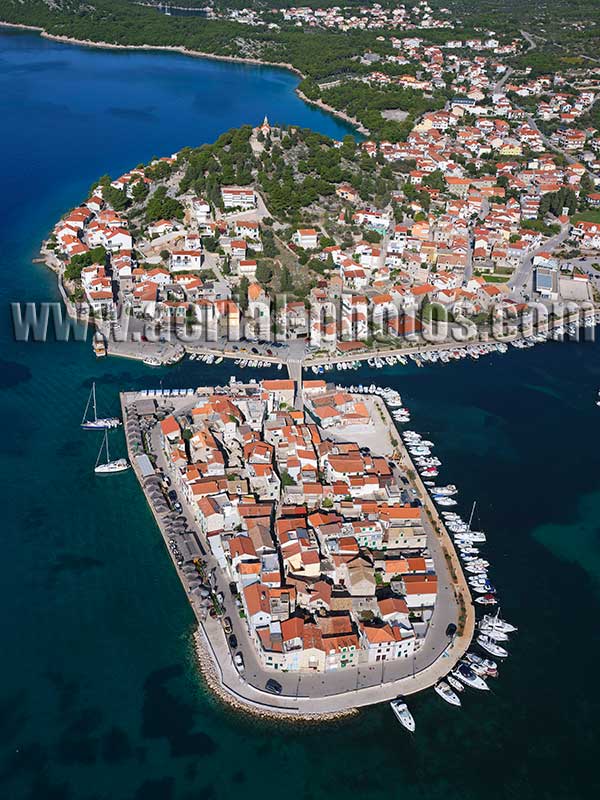 AERIAL VIEW photo of Tribunj, Dalmatia, Croatia. ZRAČNI POGLED fotografija, Dalmacija, Hrvatska.