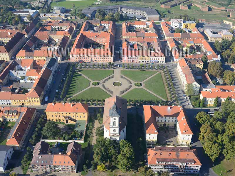 AERIAL VIEW photo of Terezín - Theresienstadt, Czech Republic. LETECKÝ POHLED, Česká republika.