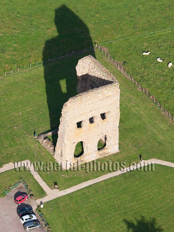 AERIAL VIEW photo of Temple of Janus, Burgundy, France. VUE AERIENNE, Bourgogne-Franche-Comté.