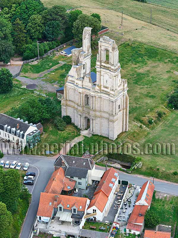 AERIAL VIEW photo of Mont-Saint-Éloi, Hauts-de-France, France. VUE AERIENNE.