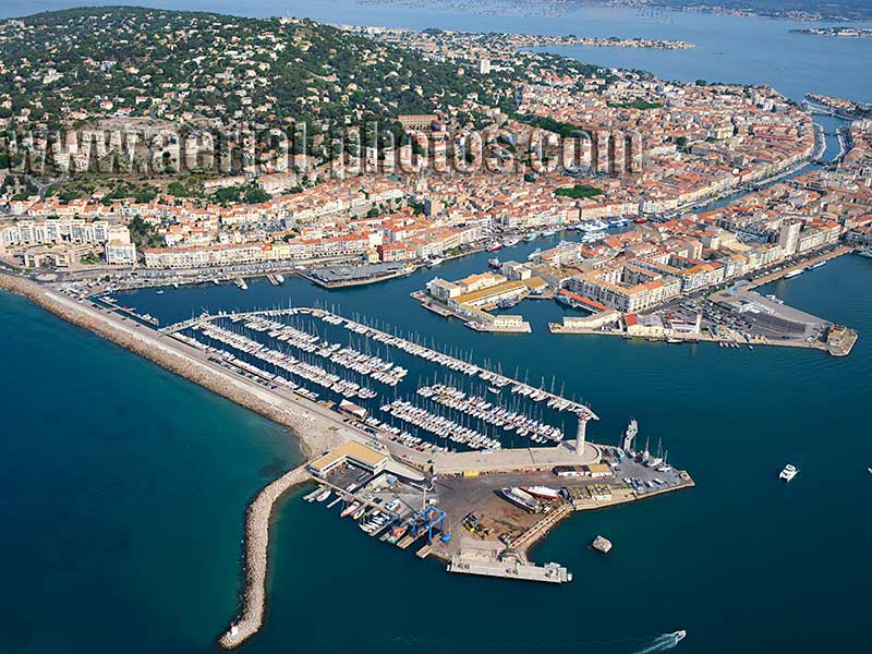 AERIAL VIEW photo of Sète, Occitanie, France. VUE AERIENNE.