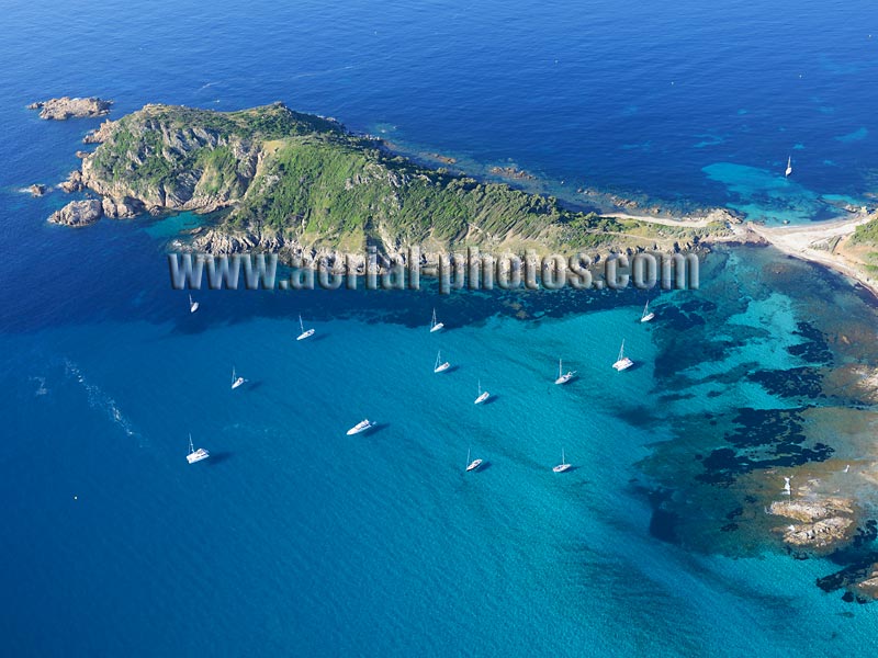 AERIAL VIEW photo of Cap Taillat, littoral, Ramatuelle and la Croix-Valmer, French Riviera, France. VUE AERIENNE Var, Côte d'Azur.