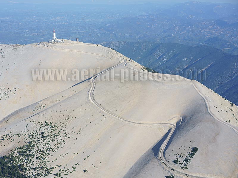 AERIAL VIEW photo of Mont Ventoux, Vaucluse, France. VUE AERIENNE.