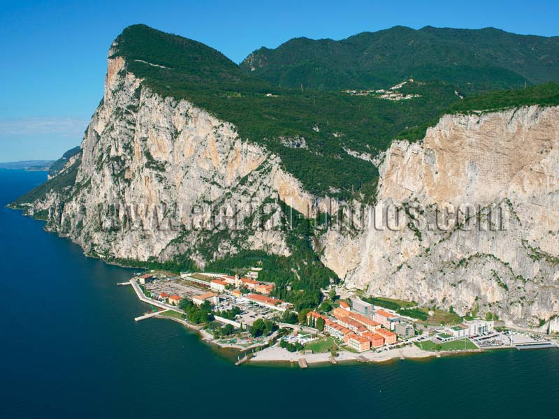 AERIAL VIEW photo of Campione, Lake Garda, Lombardy, Italy. VEDUTA AEREA foto, Lago di Garda, Lombardia, Italia.