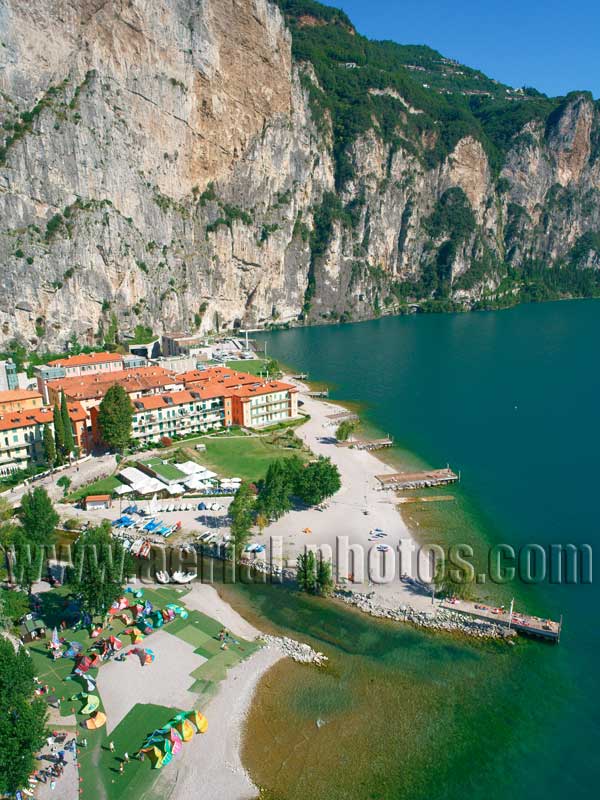 AERIAL VIEW photo of Campione, Lake Garda, Lombardy, Italy. VEDUTA AEREA foto, Lago di Garda, Lombardia, Italia.