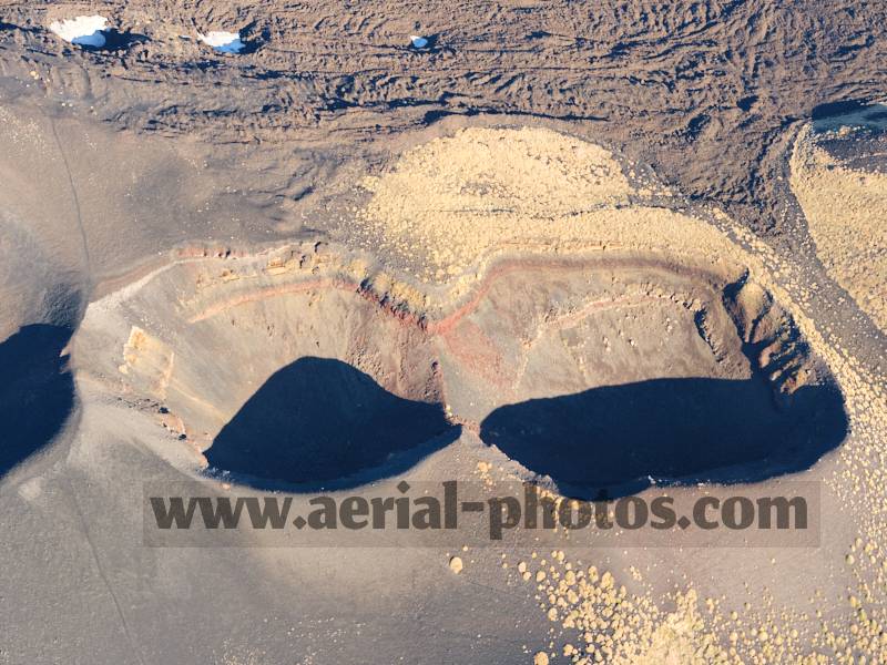 Aerial view, Mount Etna, Sicily, Italy. VEDUTA AEREA foto, Monte Etna, Italia.