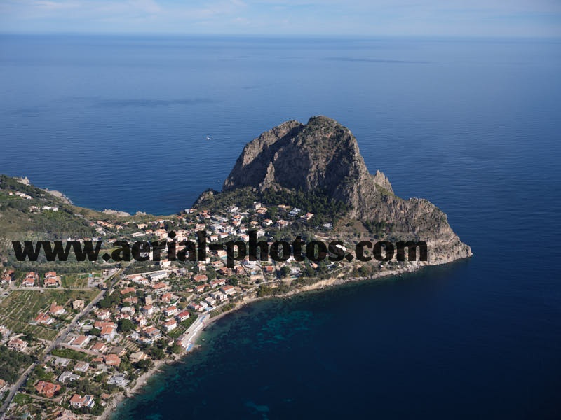 AERIAL VIEW photo of Capo Zafferano, Sicily, Italy. VEDUTA AEREA foto, Sicilia, Italia.