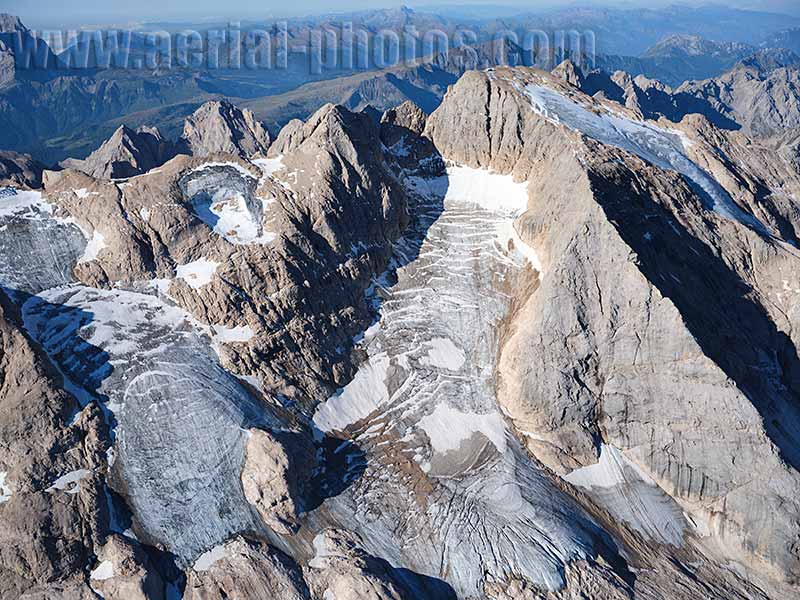 AERIAL VIEW photo of Montechiaro Castle and Church. Trentino-Alto Adige, Italy.