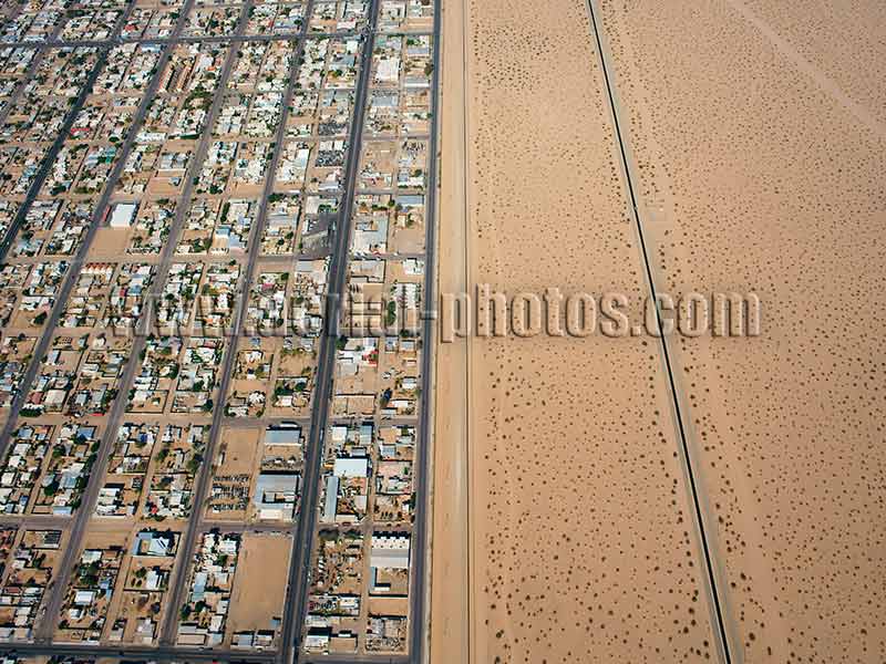 AERIAL VIEW photos of San Luis Rio Colorado, Sonora, Mexico. VISTA AEREA foto.