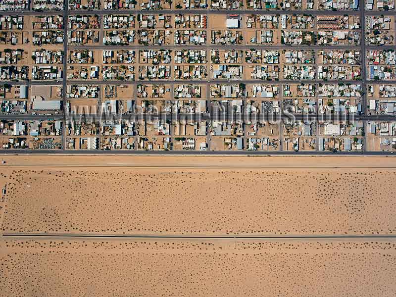 AERIAL VIEW photos of San Luis Rio Colorado, Sonora, Mexico. VISTA AEREA foto.