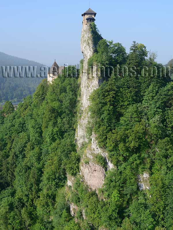 AERIAL VIEW photo of Orava Castle, Slovakia. LETECKÝ SNÍMKU, Oravský hrad, Slovensko.