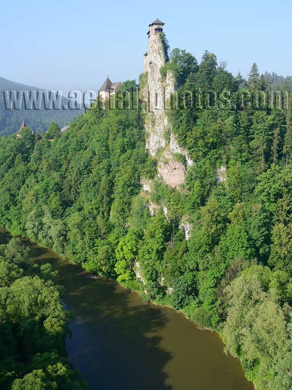 AERIAL VIEW photo of Orava Castle, Slovakia. LETECKÝ SNÍMKU, Oravský hrad, Slovensko.