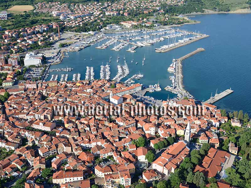 AERIAL VIEW photo of Izola / Isola, Slovenia. SLIKA ZRAKA Slovenija.