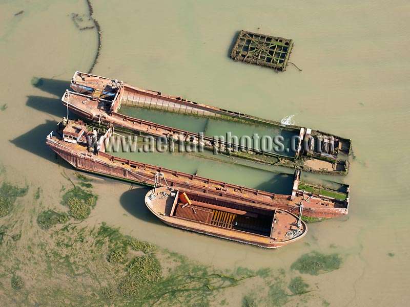 AERIAL VIEW photo of Sheppey Island, Kent, England, United Kingdom.