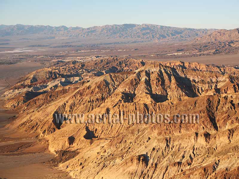 Aerial view of the Amargosa Range, Death Valley National Park, California, USA.